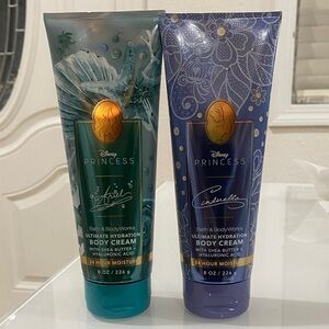 New Bath and Body Works Disney Princess Body Cream Duo